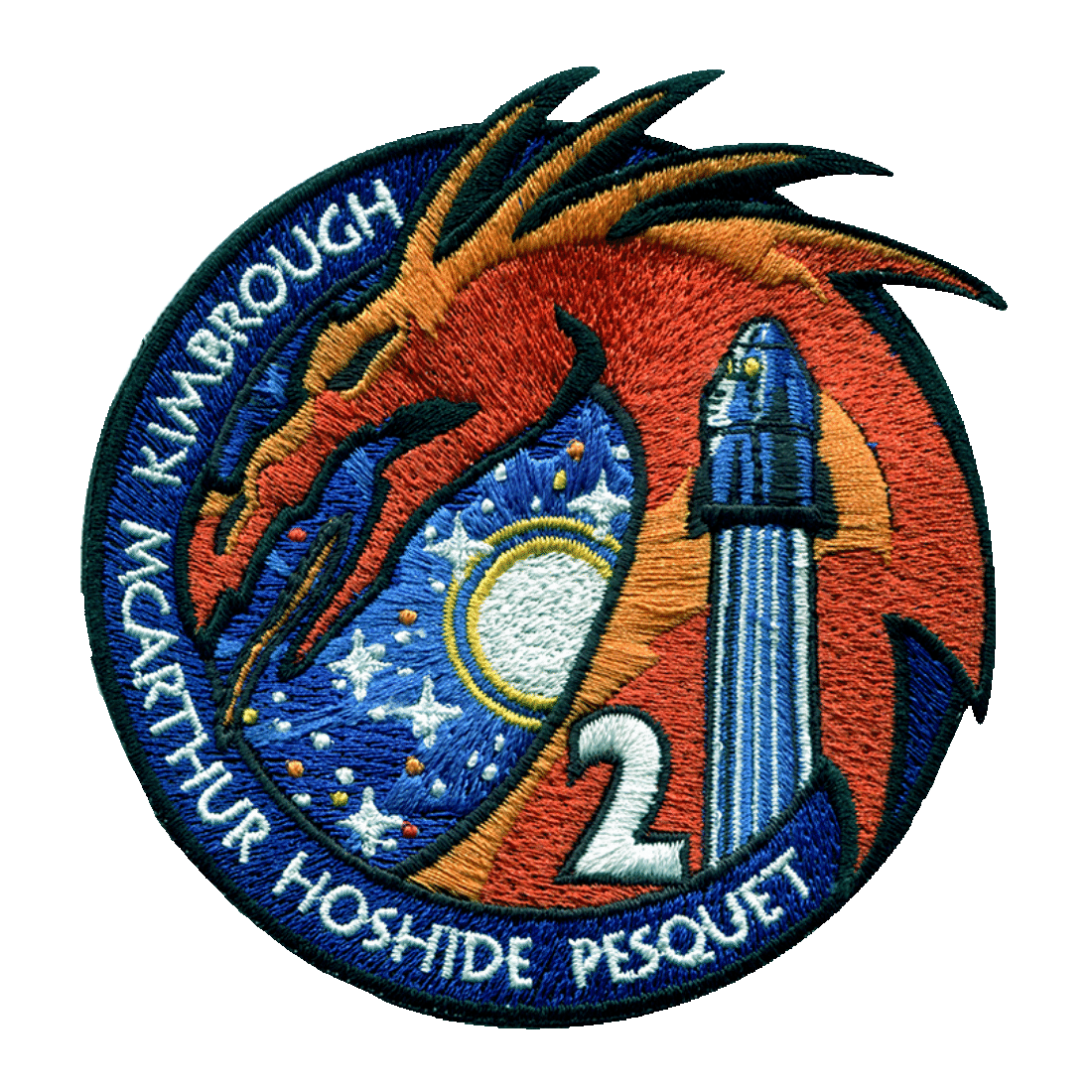 SpaceX Crew 2 Official Embroidered Mission Patch